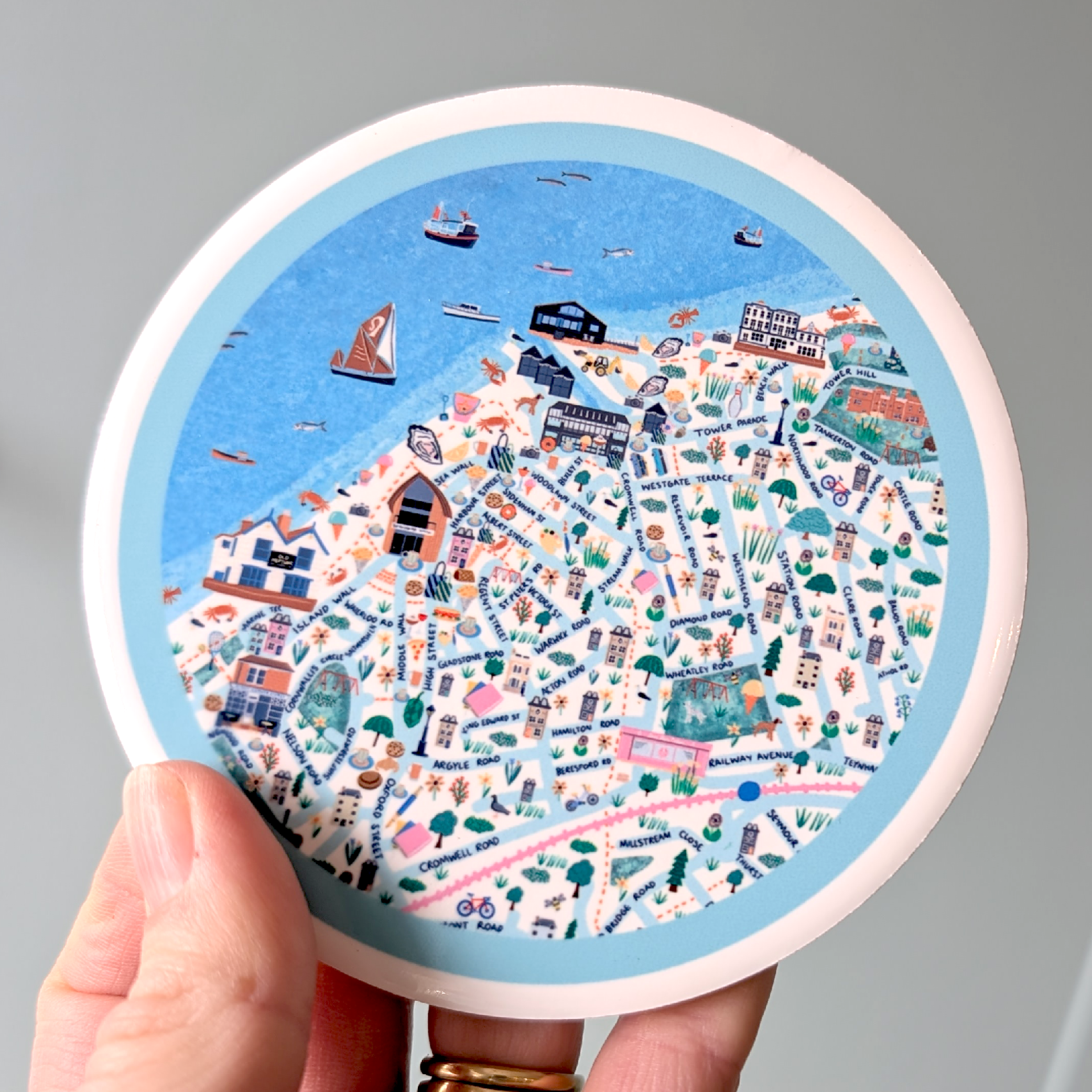 Whitstable Map Coaster