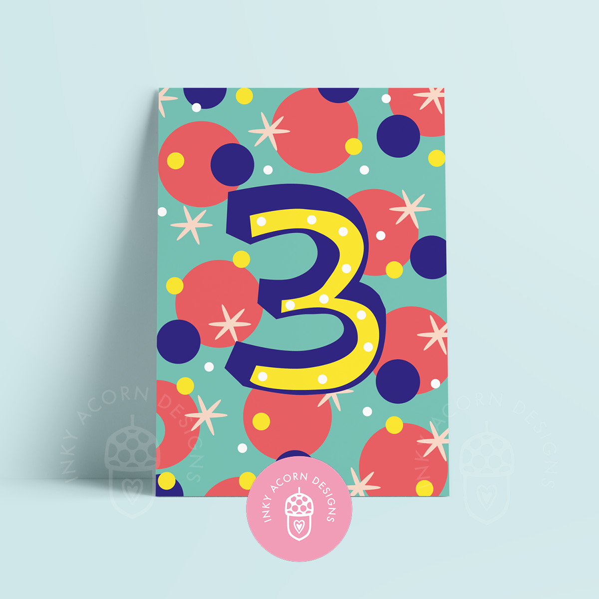 3rd Birthday Greetings Card