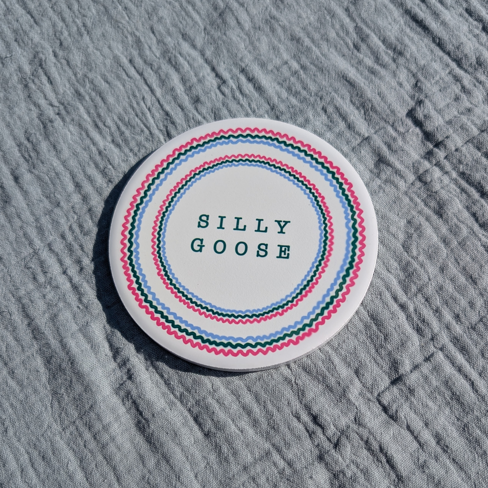 Personalised Wavy Paint Strokes Coaster