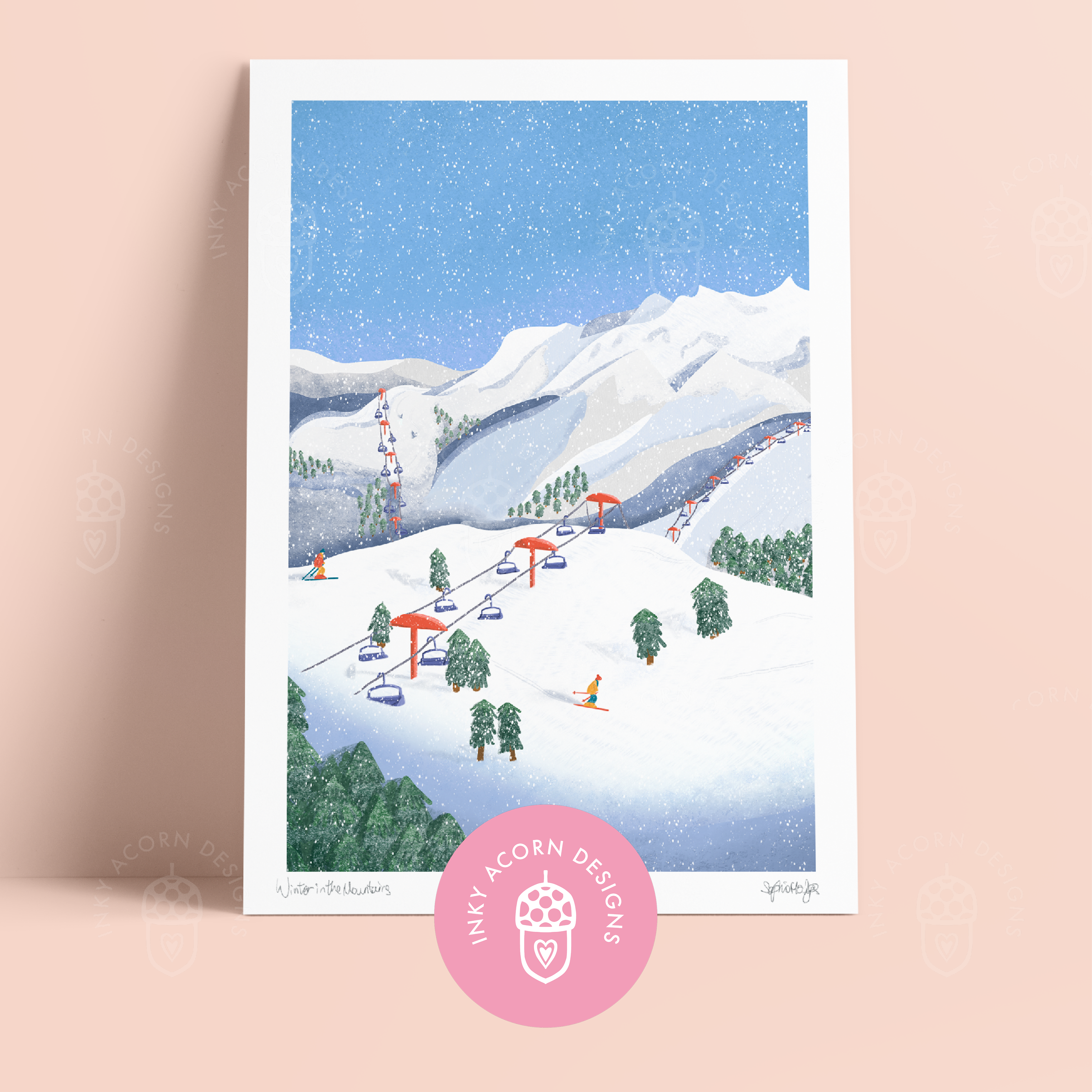 Ski Resort Print
