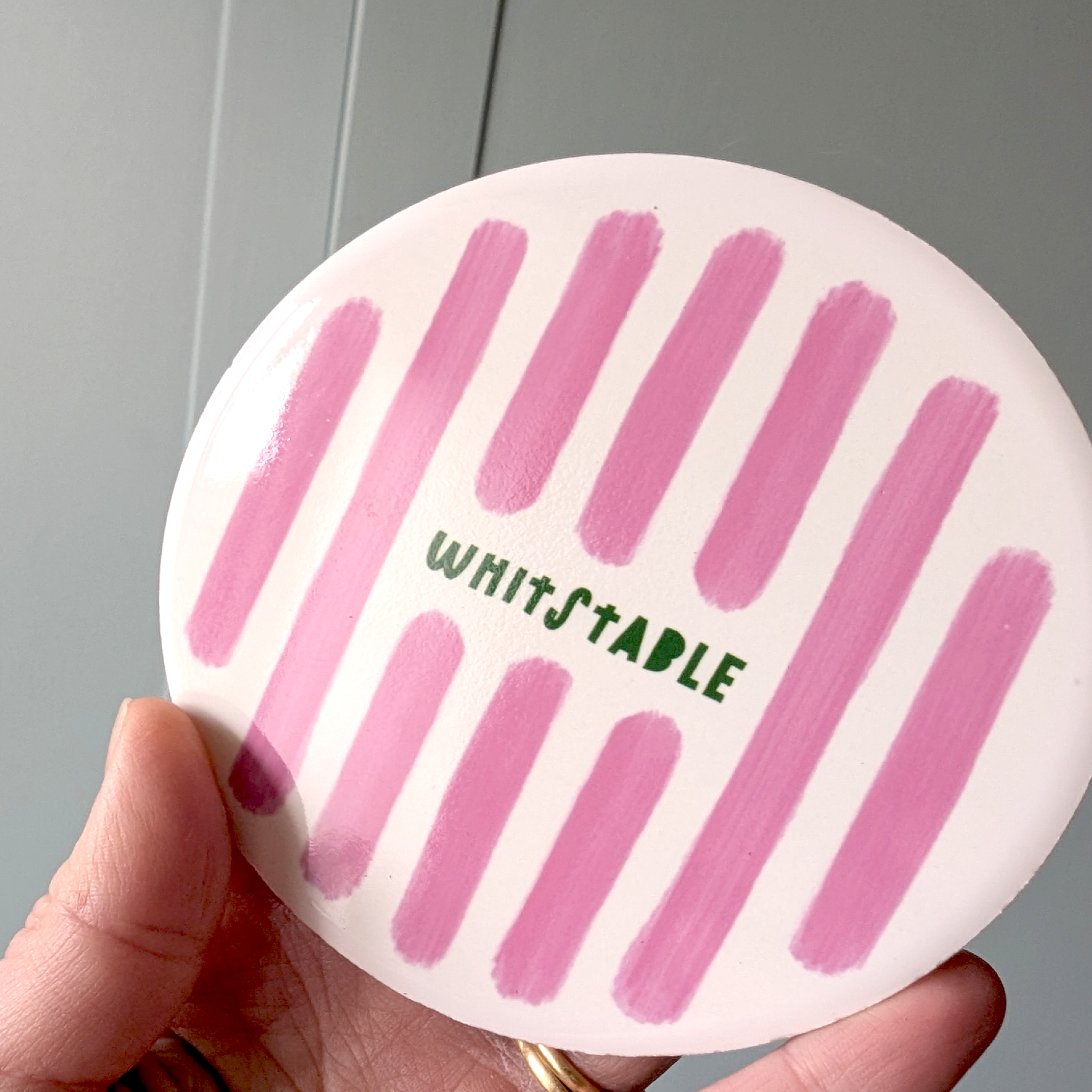 Personalised Mediterranean Stripe Coaster