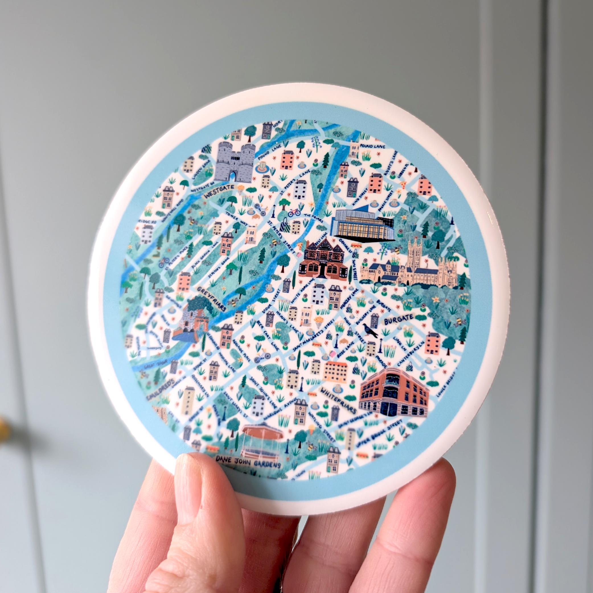 Canterbury Map Coaster