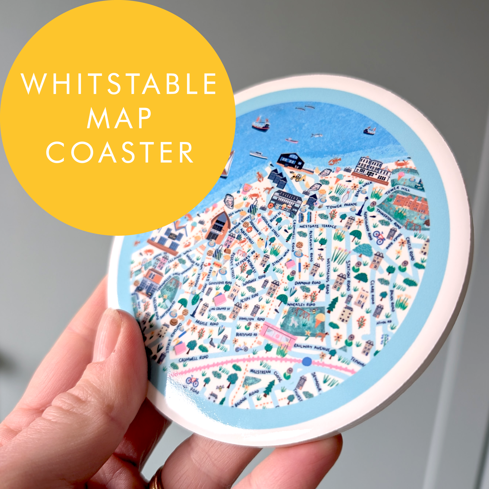 Whitstable Map Coaster