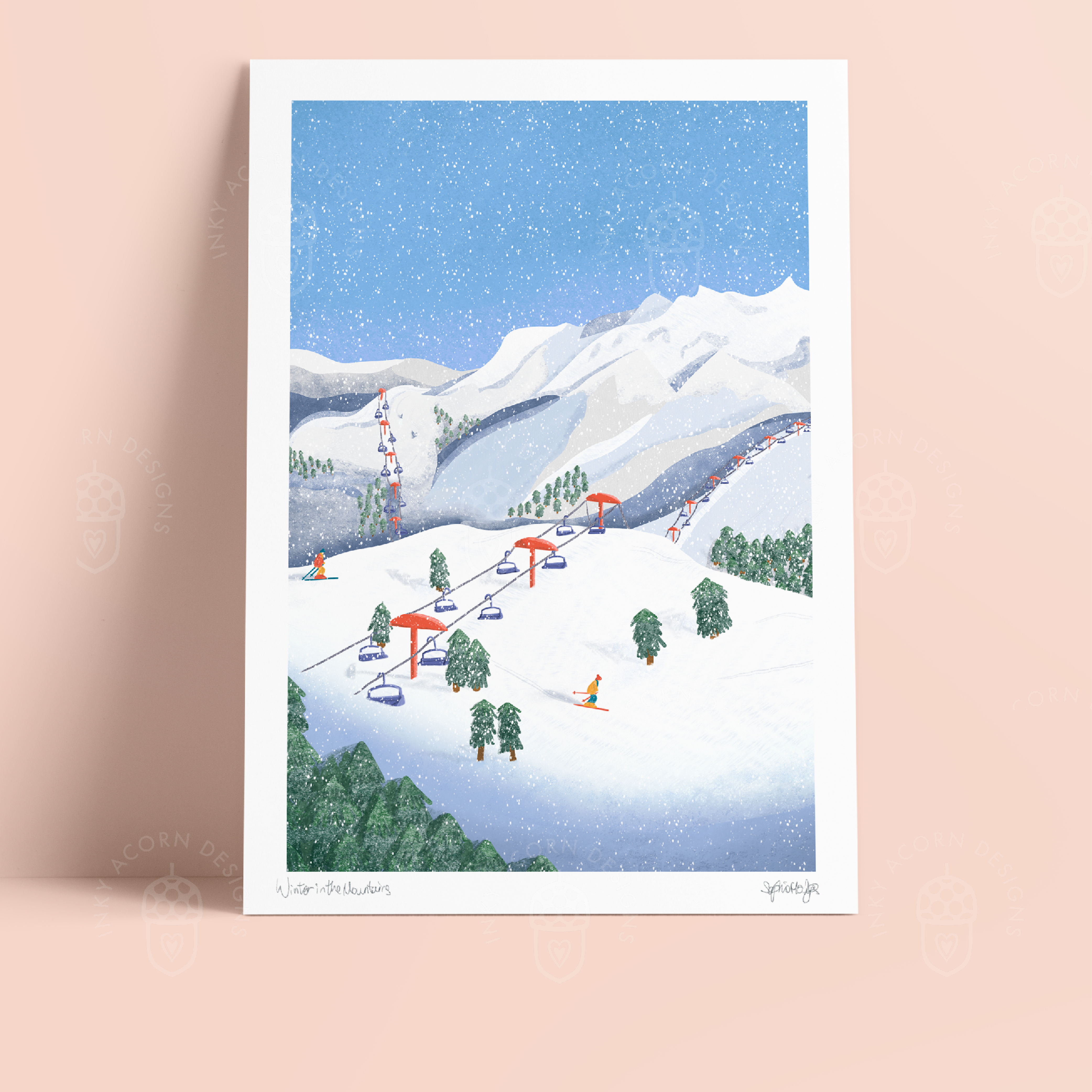 Ski Resort Print