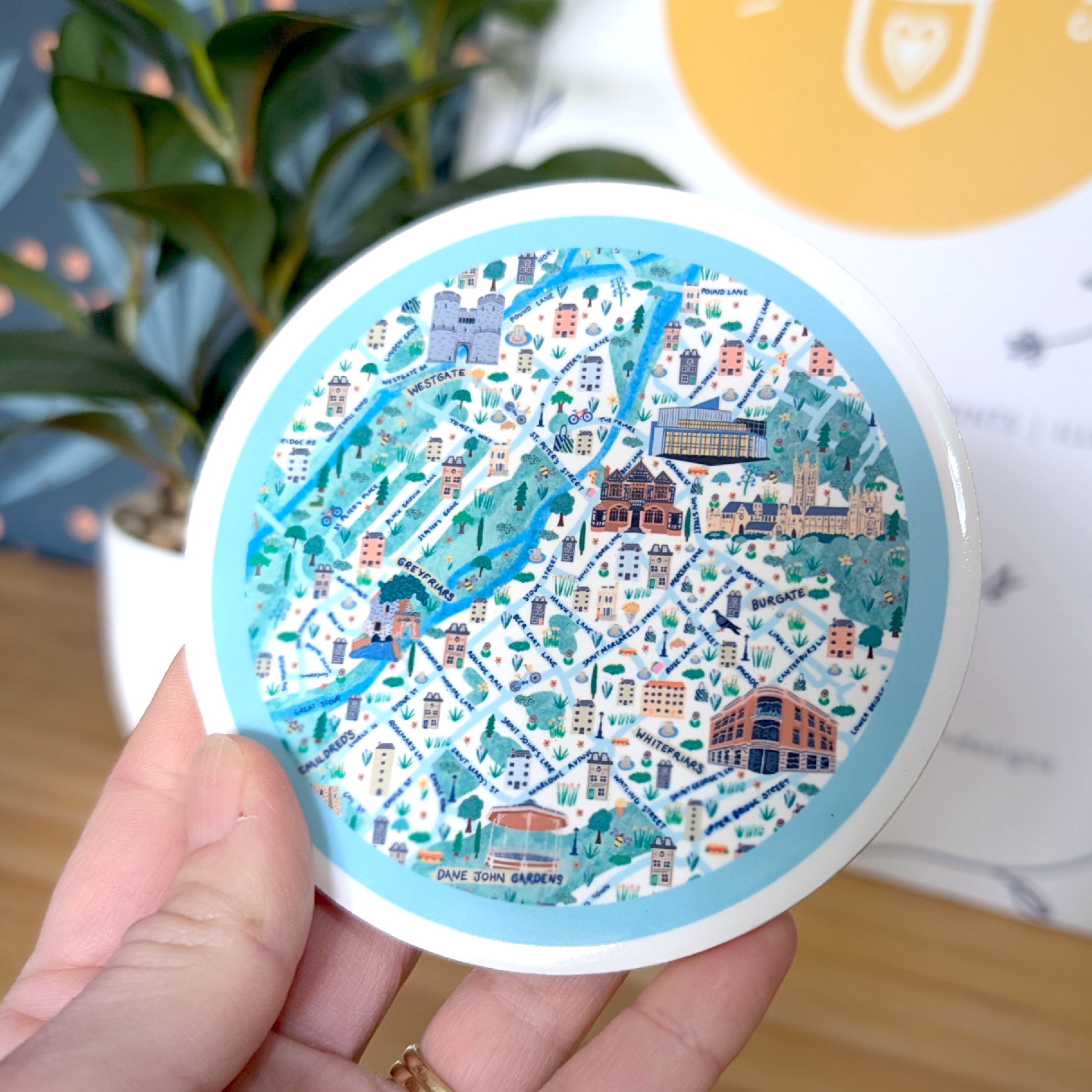 Canterbury Map Coaster
