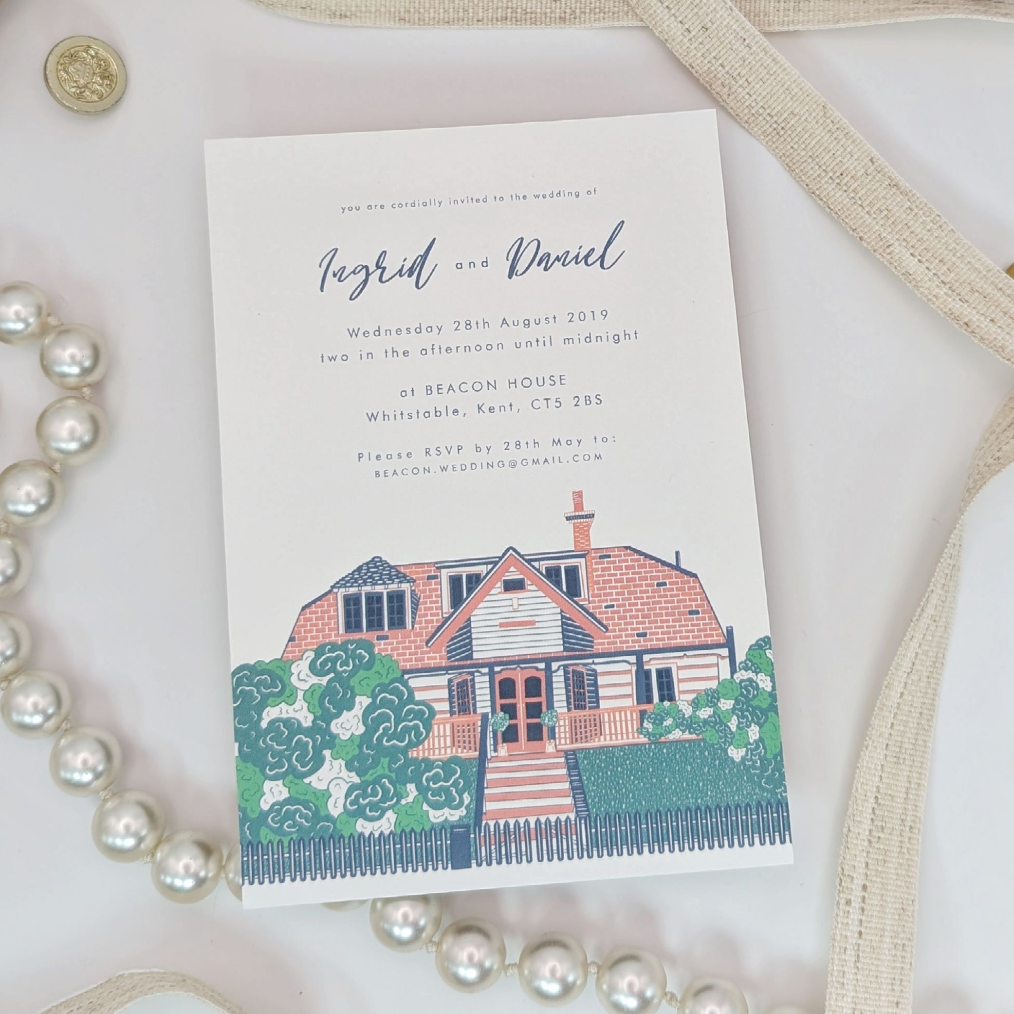 Beacon House Wedding Stationery