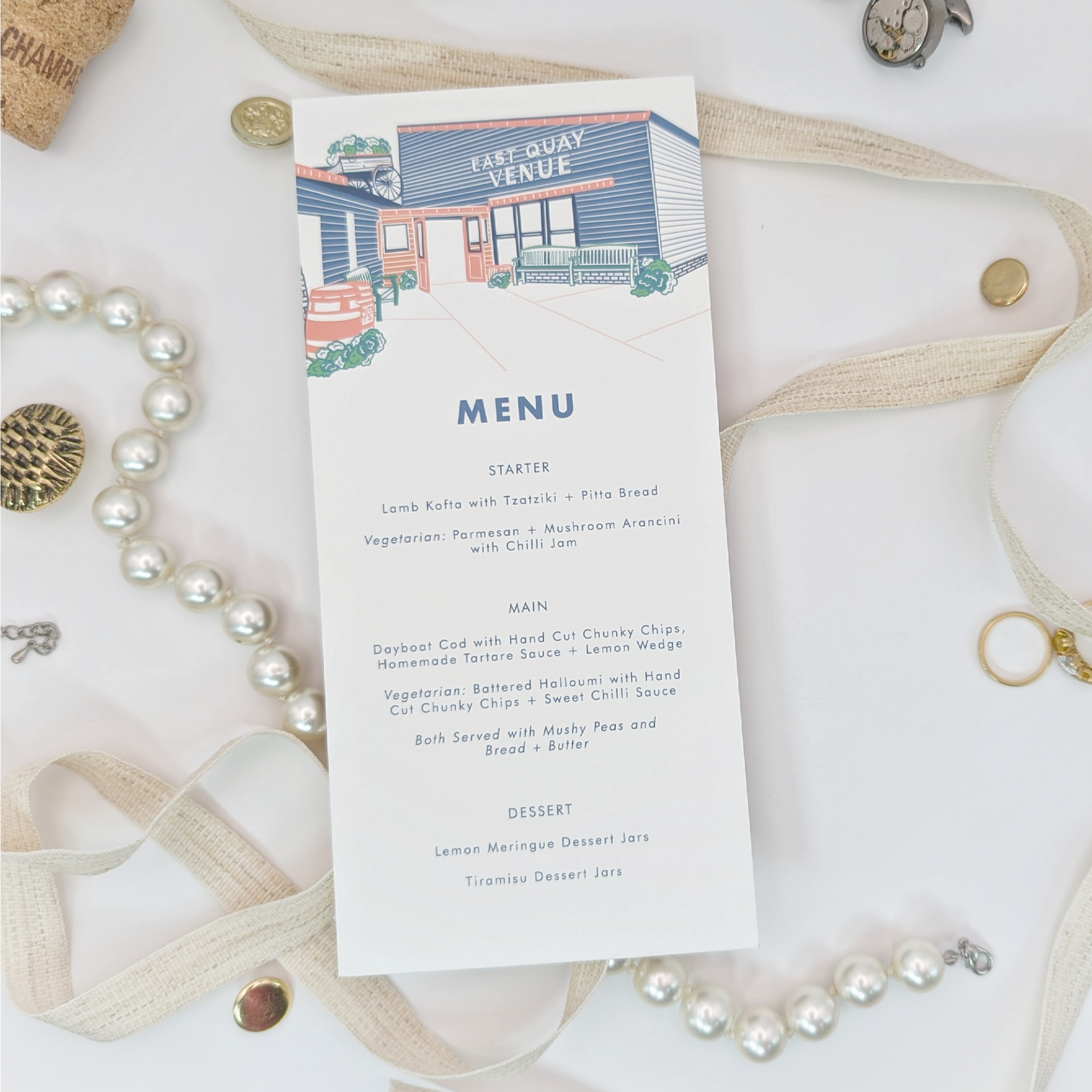 East Quay Venue Wedding Stationery