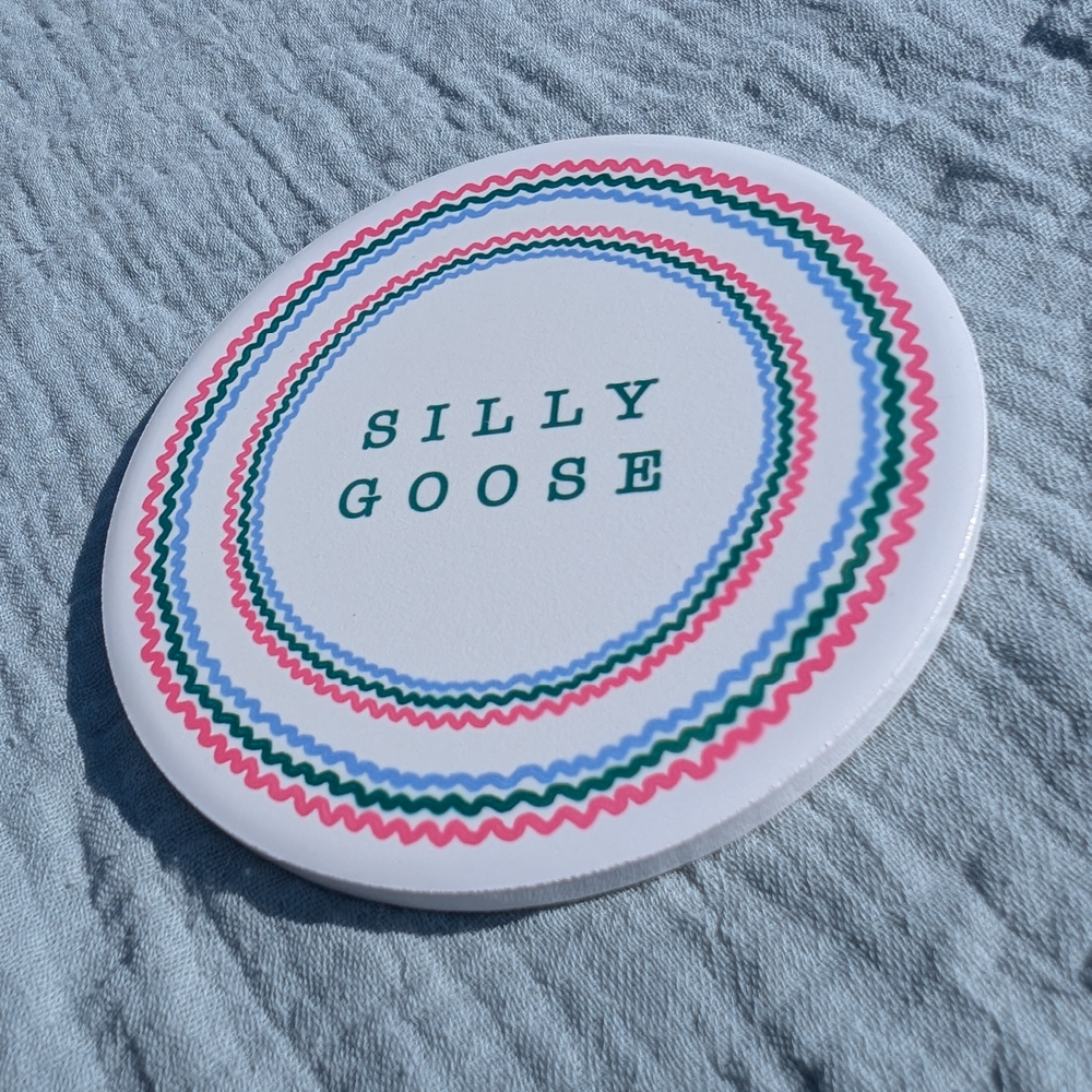 Personalised Wavy Paint Strokes Coaster