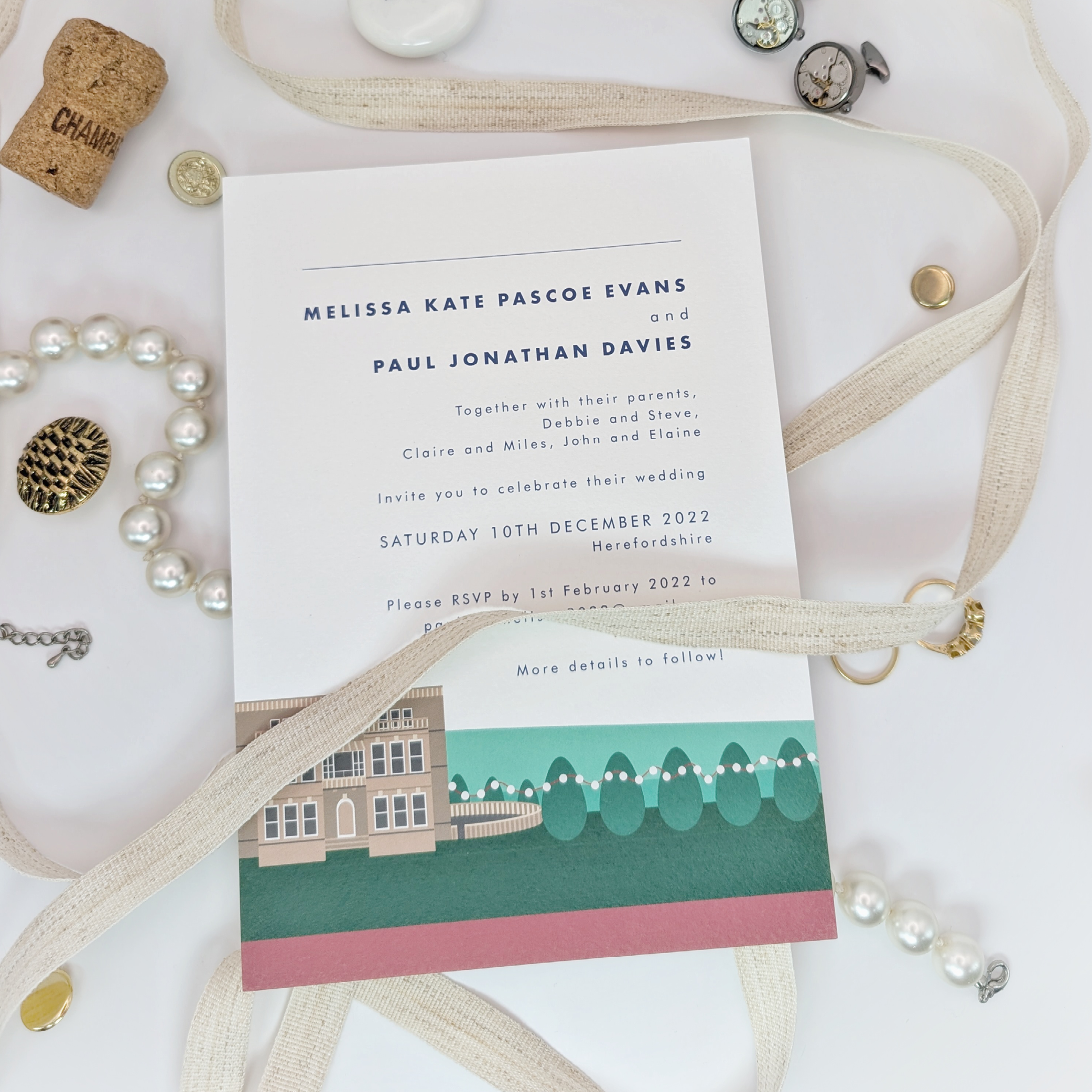 Bredenbury Court Barns Wedding Stationery