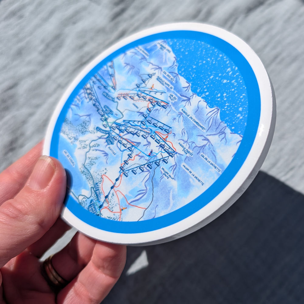 Tignes Piste Map Coaster