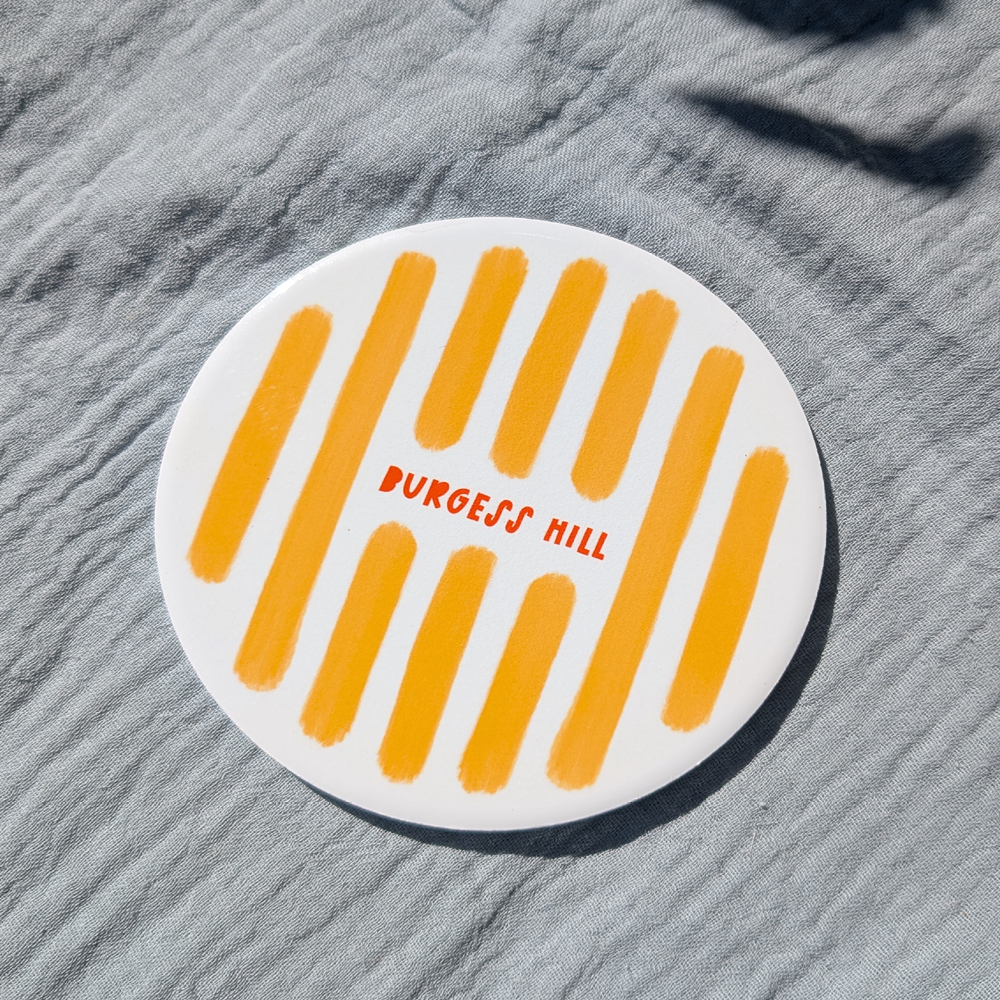 Personalised Mediterranean Stripe Coaster