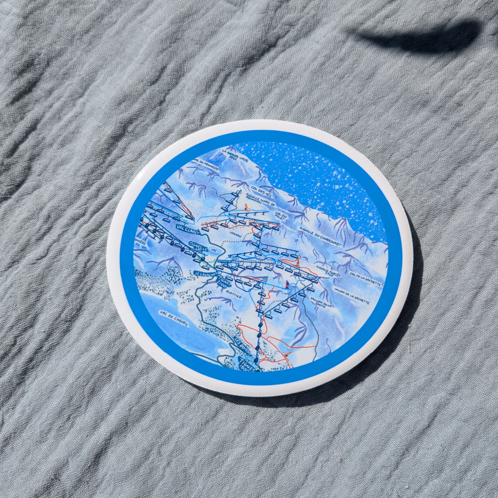 Tignes Piste Map Coaster