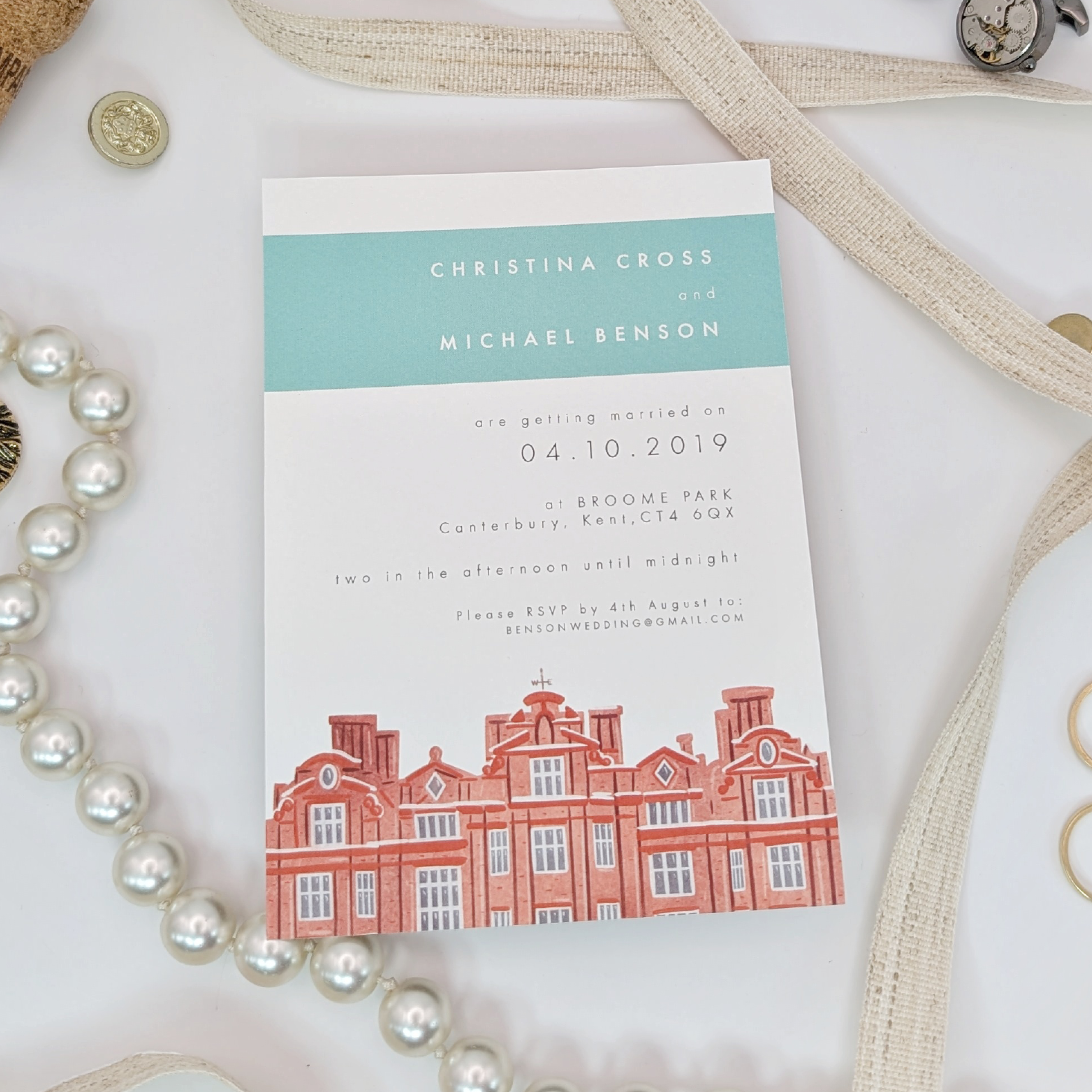 Broome Park Wedding Stationery