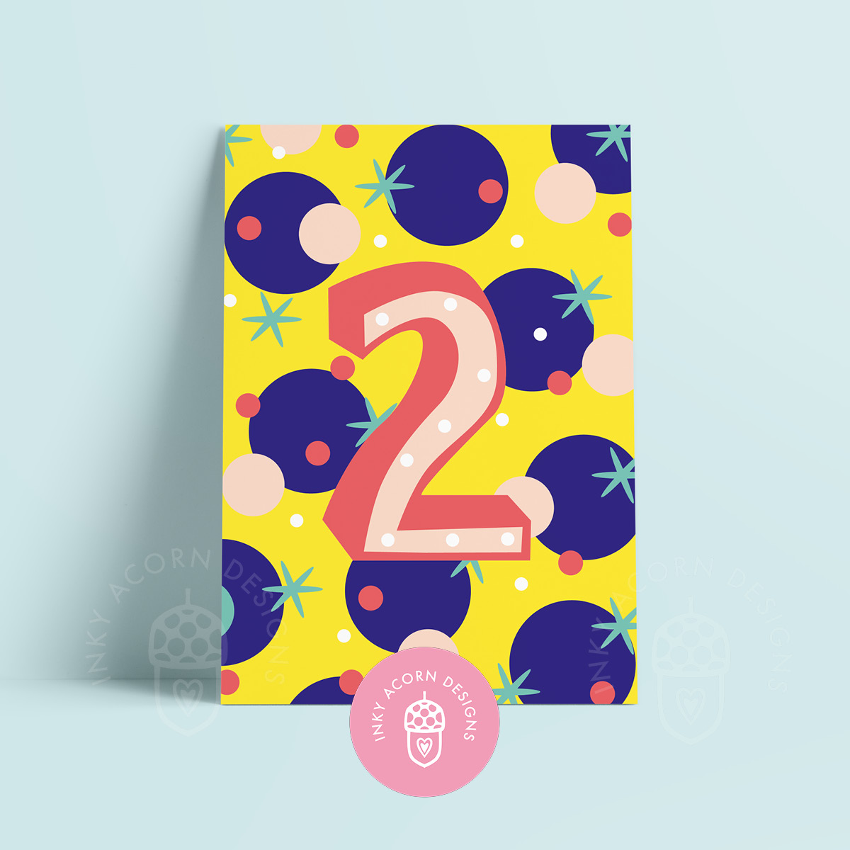 2nd Birthday Greetings Card