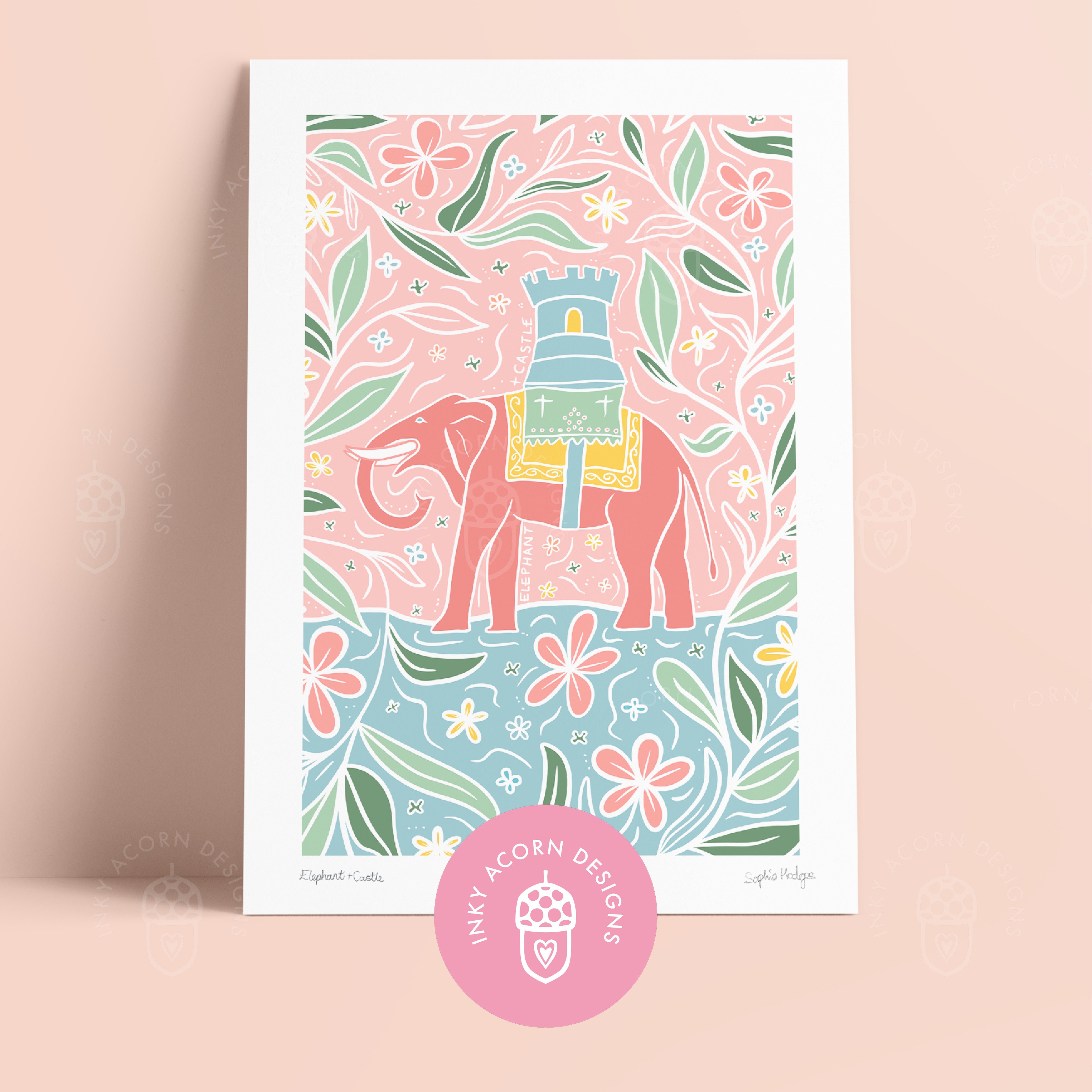 Elephant & Castle Art Print