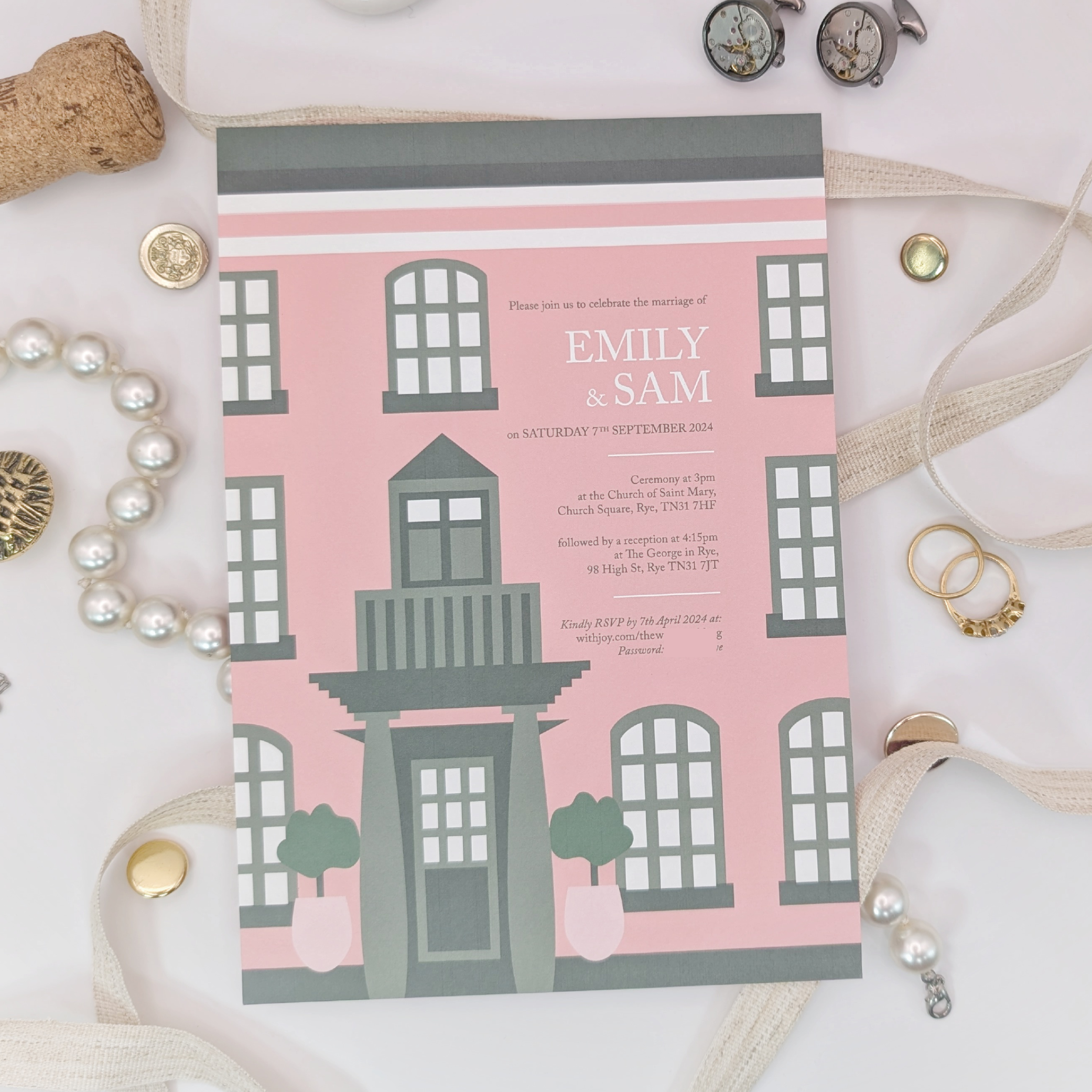 The George in Rye Wedding Stationery