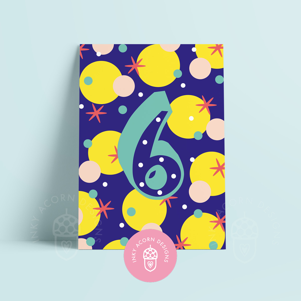 6th Birthday Greetings Card