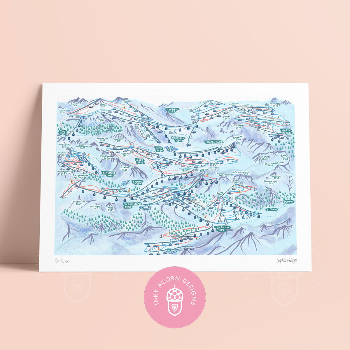 St Anton Map | Arlberg Map