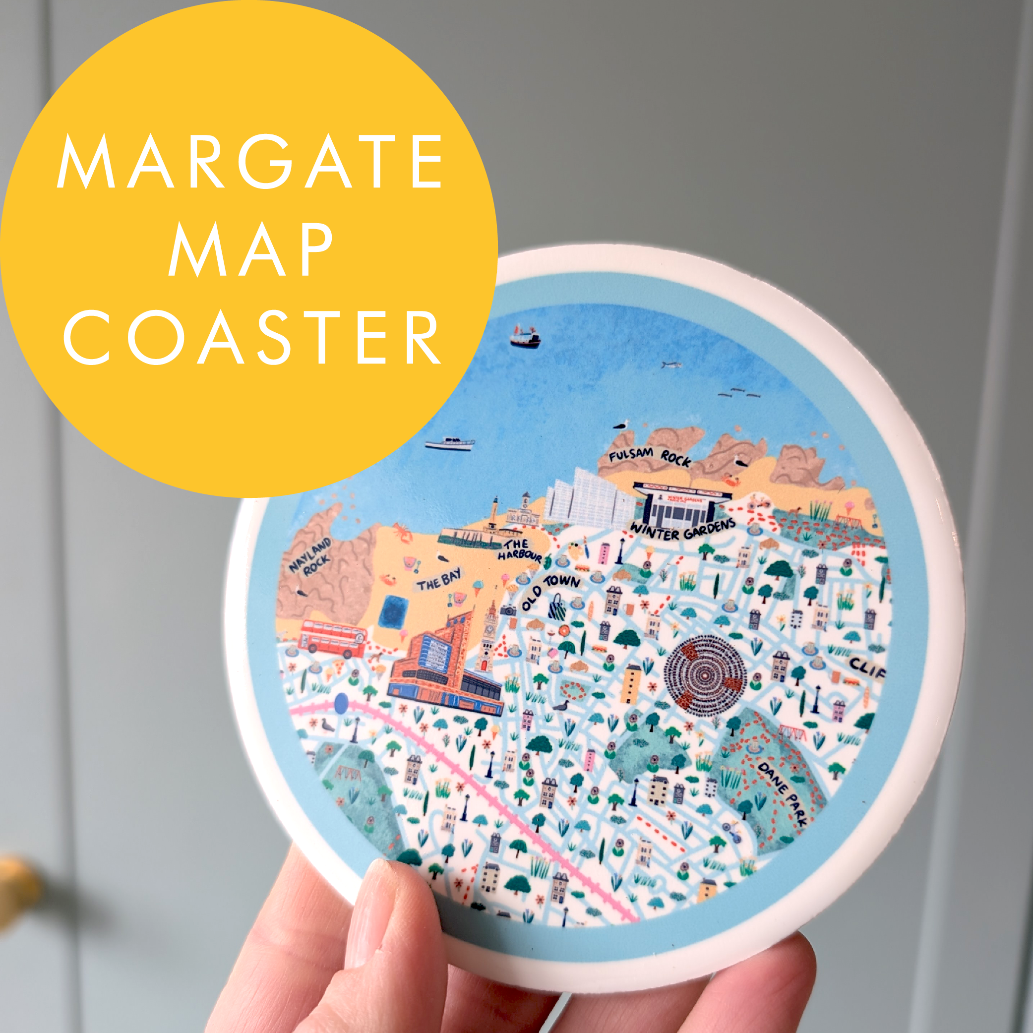 Margate Map Coaster