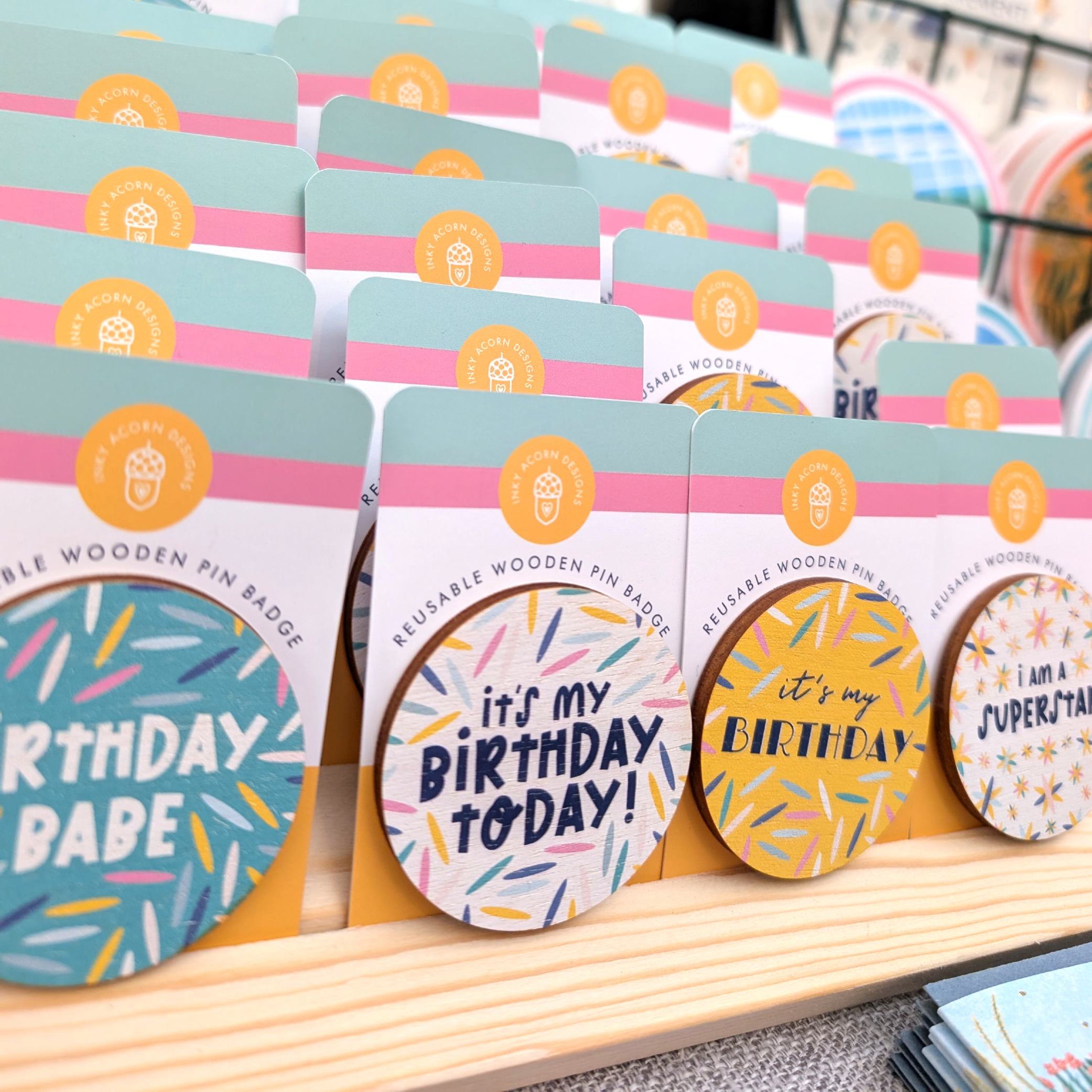 Birthday Boy Wooden Badge