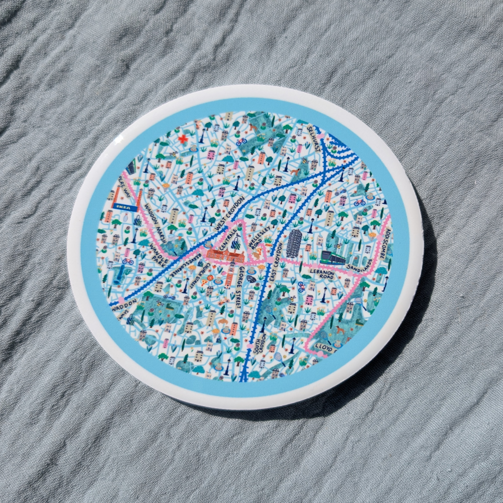 Croydon Map Coaster