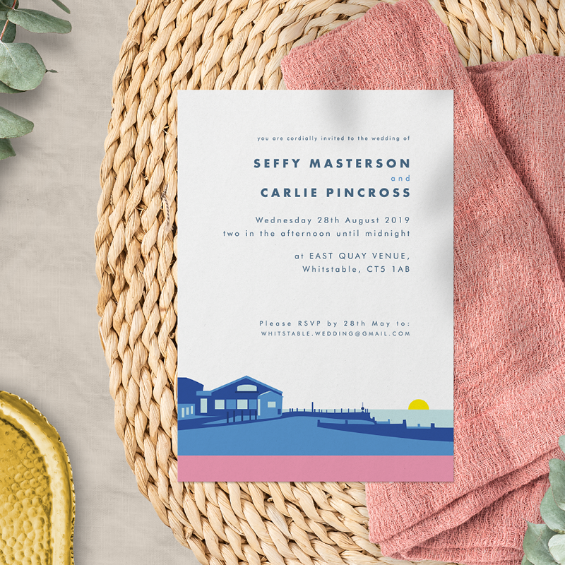 East Quay Venue Wedding Stationery