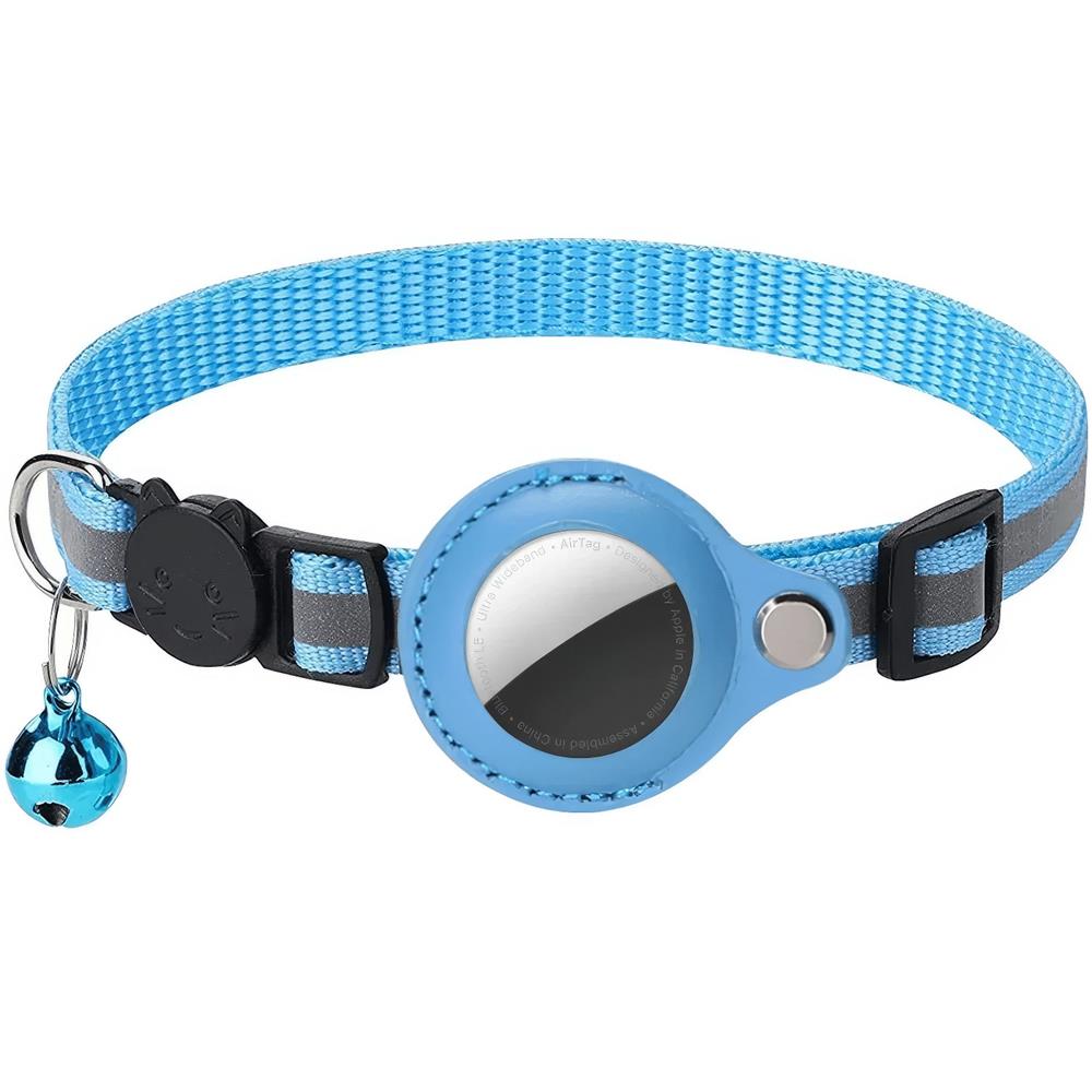 AirTag Halsband Nylon mit Reflektor