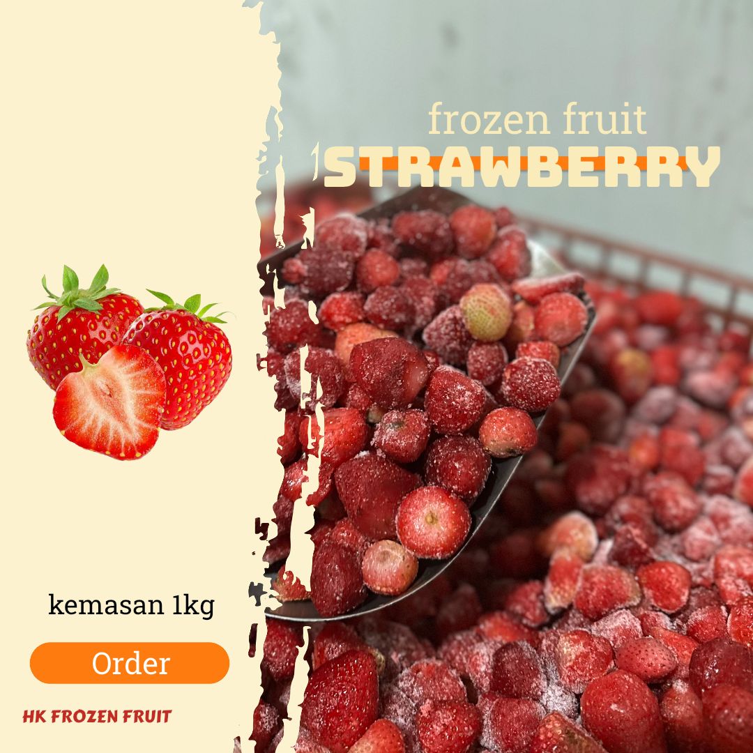 Buah Frozen Berkualitas strawberry perkilo