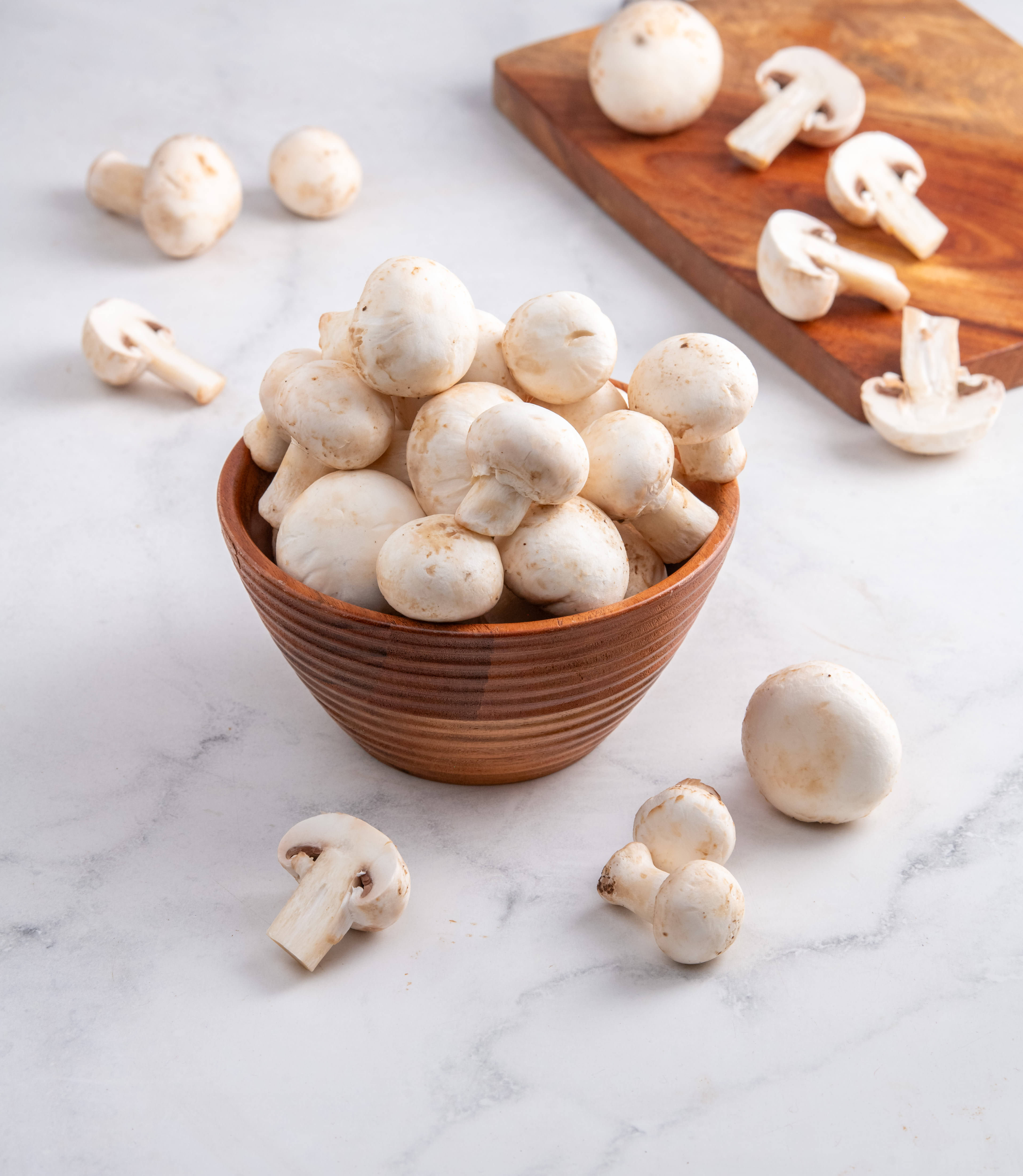 Fresh White Button Mushrooms