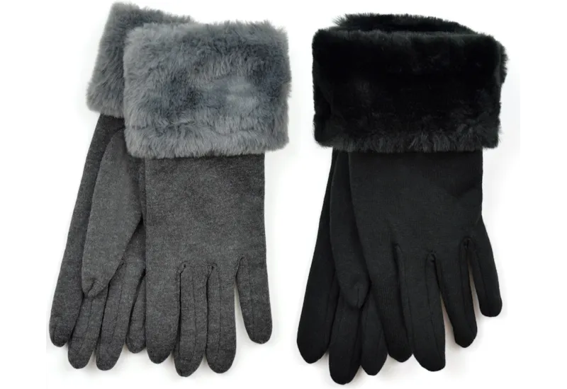 Winter Fur Cuff Gloves