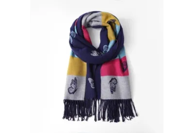 Colorful Butterfly Pattern Scarf
