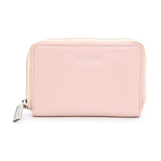 Pink Leather Zip Wallet
