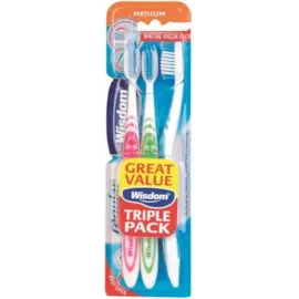 Wisdom Medium Toothbrush Triple Pack