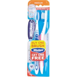 Wisdom Medium Toothbrush Twin Pack