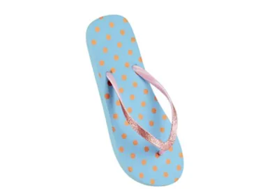 Blue Polka Dot Flip Flop