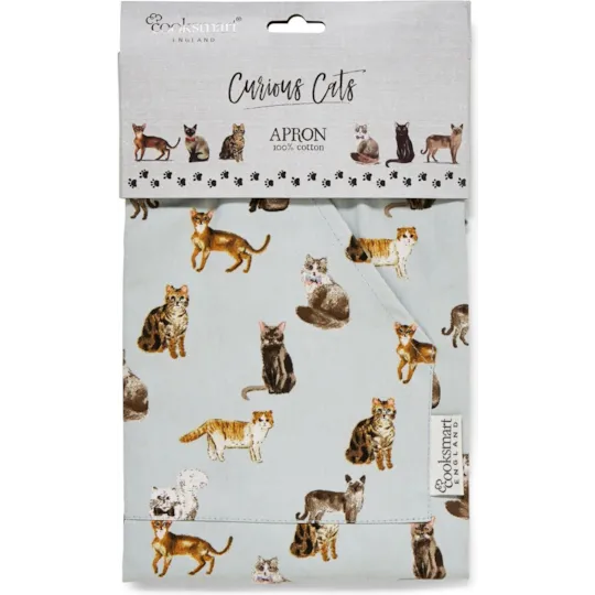 Curious Cats Cotton Apron