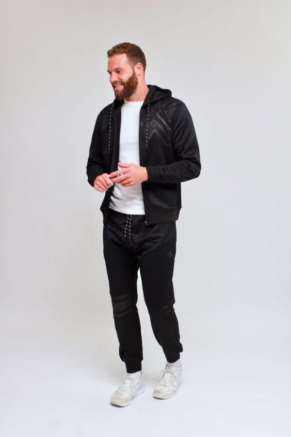 Men's Black Tracksuit Set