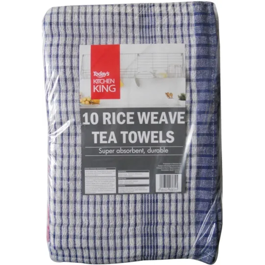 10 Rice Weave Tea Towels