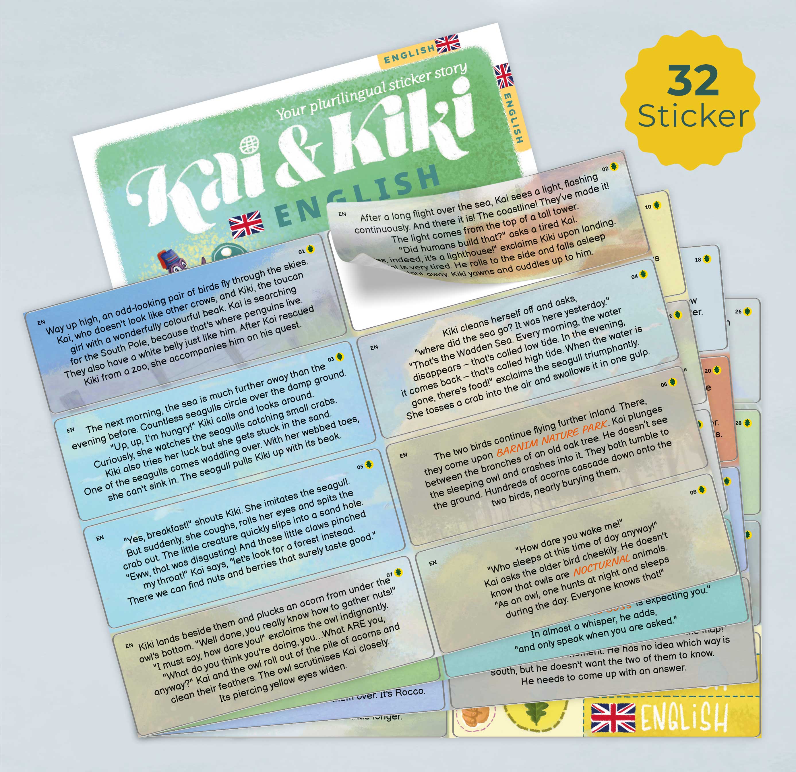 Kai & Kiki 2 Multilingual Sticker Storybook 