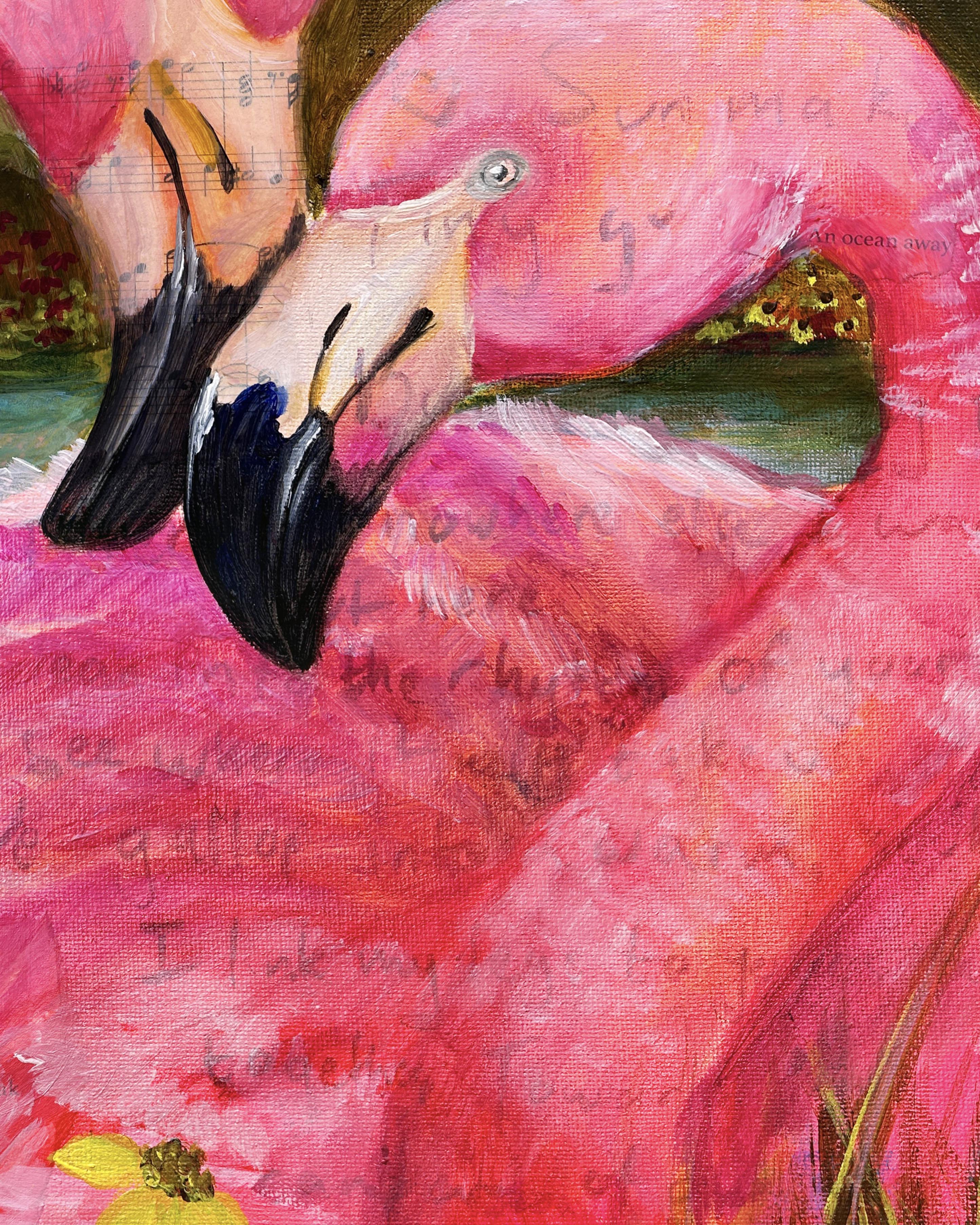 Nesting Flamingo | 18"x22"