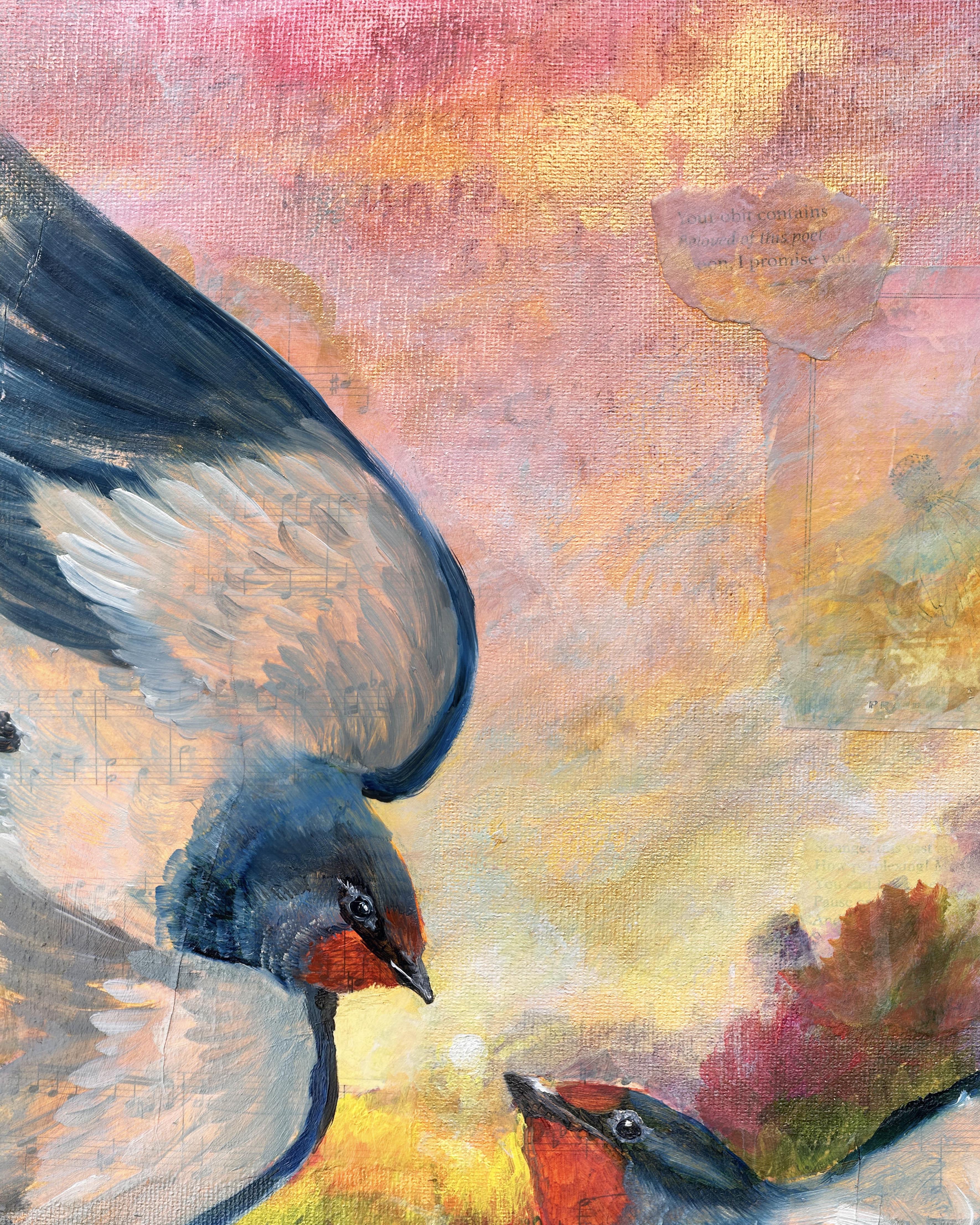 Sunset Swallow | 18"x22"