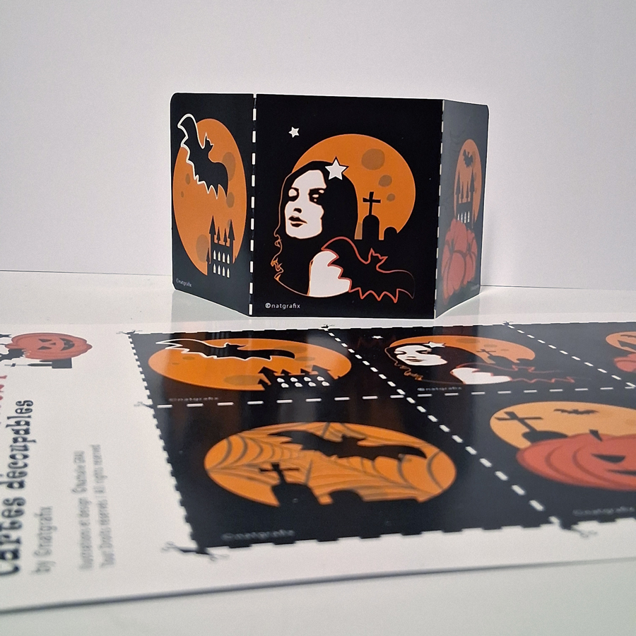 Planche Cartes Halloween