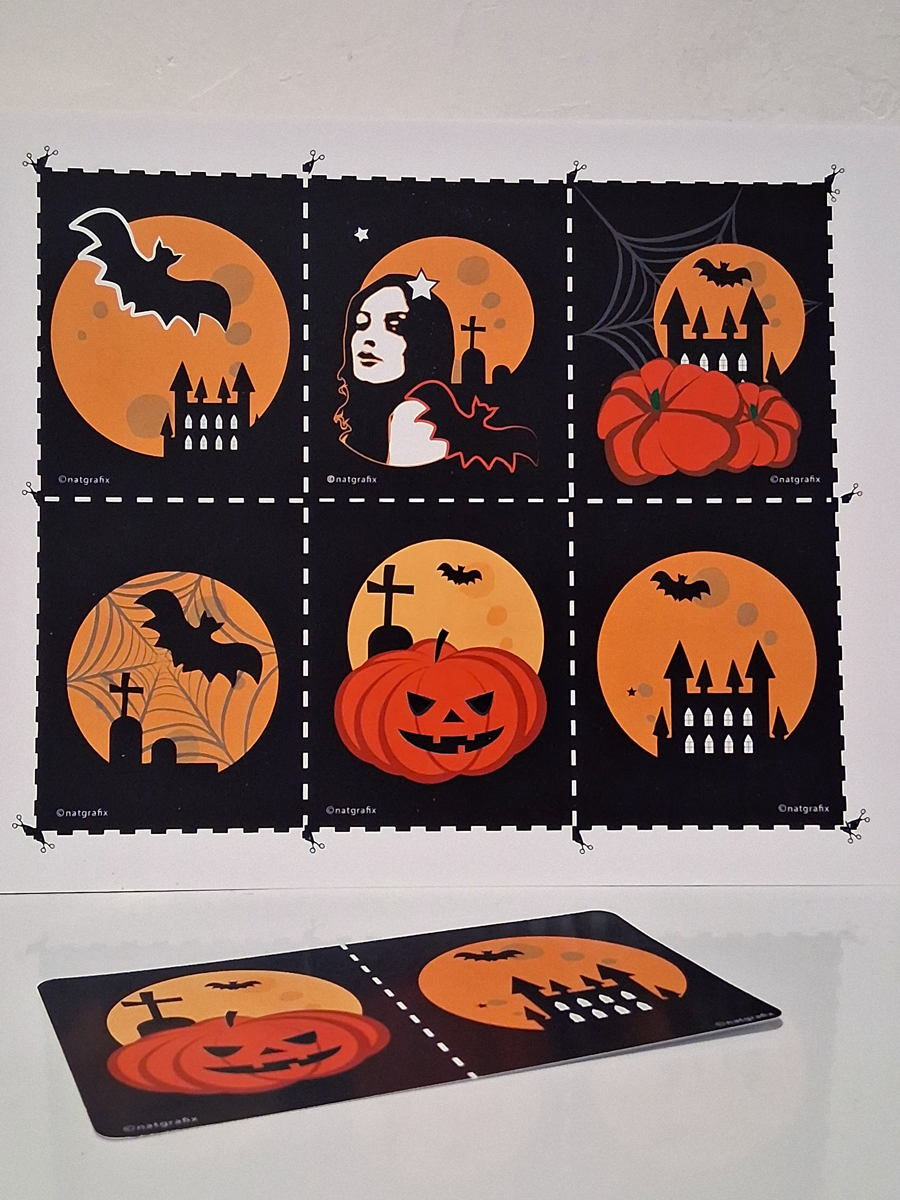 Planche Cartes Halloween
