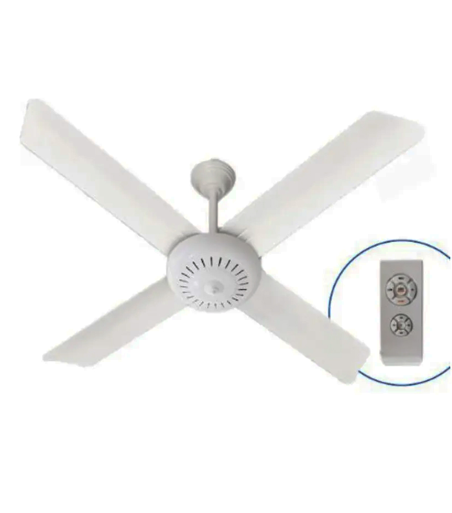 Ventilador de techo Severbon VTA420 acero blanco sin luz codigo 030021