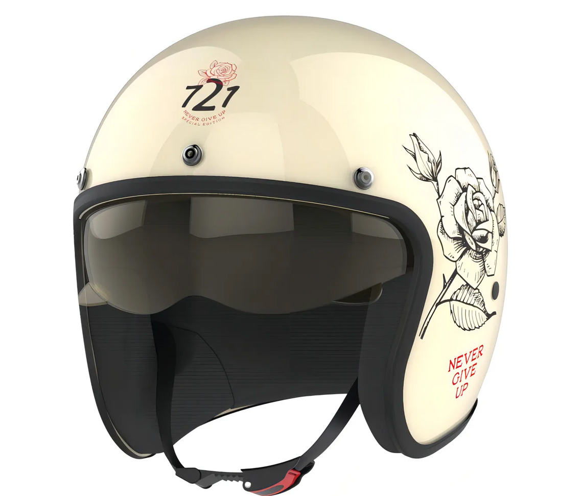 Casco Hawk 721 Never Give UP vanila
