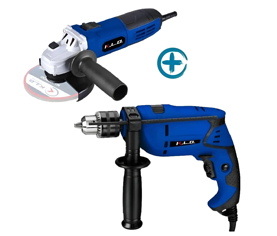Taladro y amoladora KLD KLDSET1 amoladora 115mm 720w + taladro 13mm700w