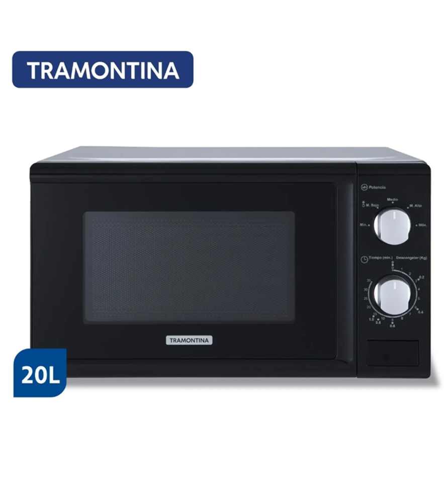 Microondas Tramontina Glass Cook PNH048686 20 lts mecanico