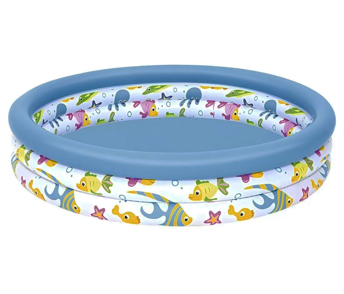 Pileta Inflable para Bebés Bestway Coral Reef 122x25 3 Aros