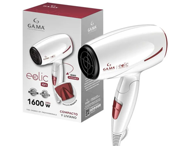 Secador de Cabello GAMA Eolic Travel Italy Professional 1200/1600w