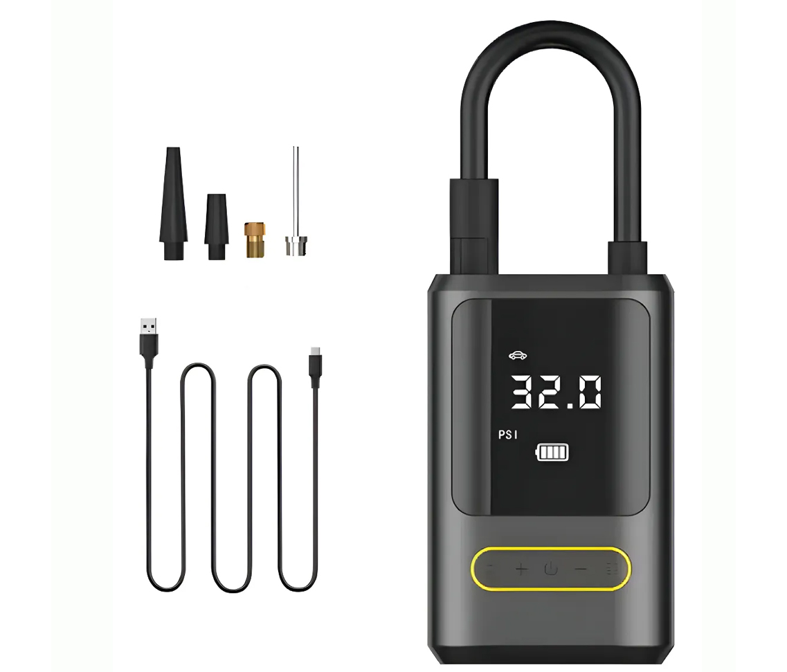 Compresor Waggs portatil COMP02 (compresor de neumaticos, baliza, linterna y power bank)